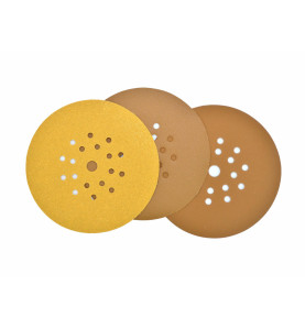 VELCRO SANDING DISC 225mm w/ HOLES 180 GRIT/ 25pcs