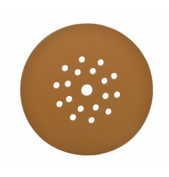 VELCRO SANDING DISC 225mm w/ HOLES 180 GRIT/ 25pcs