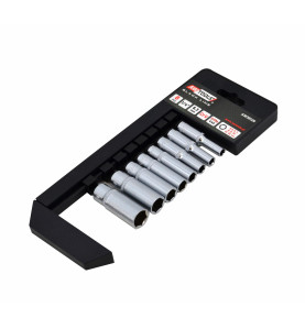 1/4" HEX DEEP SOCKET SET 8pcs BLACK LINE