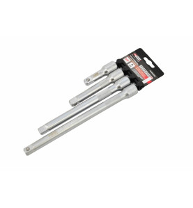 ZESTAW PRZEDŁUŻEK 1/2" 4cz. 75mm, 125mm, 200mm, 250mm BLACK LINE