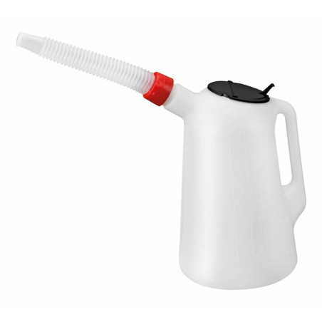 OIL MEASURING CONTAINER w/ LID & SPOUT 5L