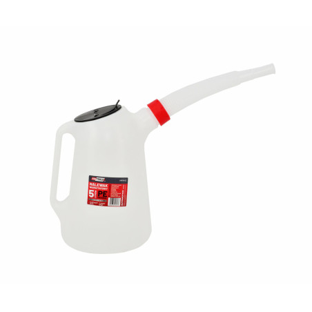 OIL MEASURING CONTAINER w/ LID & SPOUT 5L