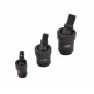 IMPACT SWIVEL SOCKET SET 3pcs 1/2" 3/8" 1/4" BLACK LINE