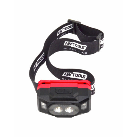 6-MODE RECHARGEABLE LED HEADLAMP w/ PIR SENSOR 200LM BLACK LINE