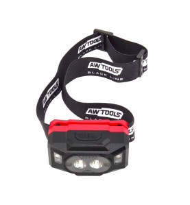 LATARKA CZOŁOWA LED USB 6 FUNKCJI POWER BANK BLACK LINE