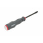 STRIKING CAP GO-THROUGH SLOTTED SCREWDRIVER 5.5x100mm w/ MAGNETIC TIP 