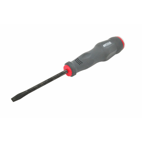 STRIKING CAP GO-THROUGH SLOTTED SCREWDRIVER 5.5x100mm w/ MAGNETIC TIP 