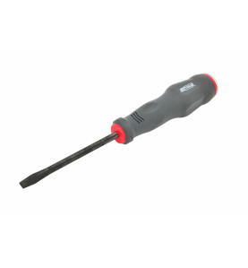 STRIKING CAP GO-THROUGH SLOTTED SCREWDRIVER 5.5x100mm w/ MAGNETIC TIP 