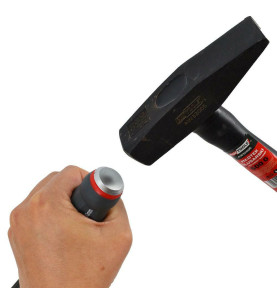 STRIKING CAP GO-THROUGH SLOTTED SCREWDRIVER 6.5x150mm w/ MAGNETIC TIP 