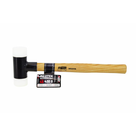 DOUBLE-FACED MALLET 40mm, 350mm, 430g /WOODEN HANDLE