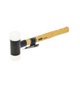 DOUBLE-FACED MALLET 45mm, 348mm, 490g/ WOODEN HANDLE