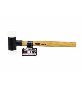 DOUBLE-FACED MALLET 45mm, 348mm, 490g/ WOODEN HANDLE