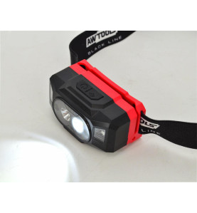 LATARKA CZOŁOWA LED USB 6 FUNKCJI POWER BANK BLACK LINE