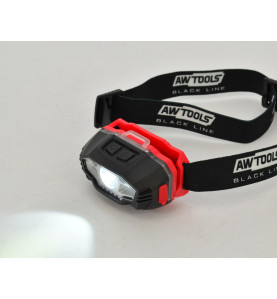 LATARKA CZOŁOWA LED USB 5 FUNKCJI BLACK LINE