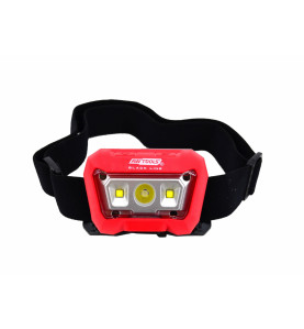 RECHARGEABLE LED HEADLAMP w/ PIR SENSOR RAGGIO 400LM BLACK LINE