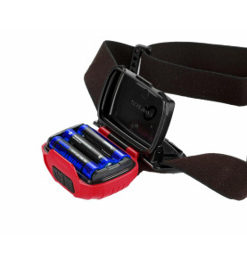 3xAAA BATTERY LED HEADLAMP DUOBEAM 300LM BLACK LINE