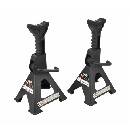 RATCHET AXLE JACK STAND 2pcs 3T 304-444mm