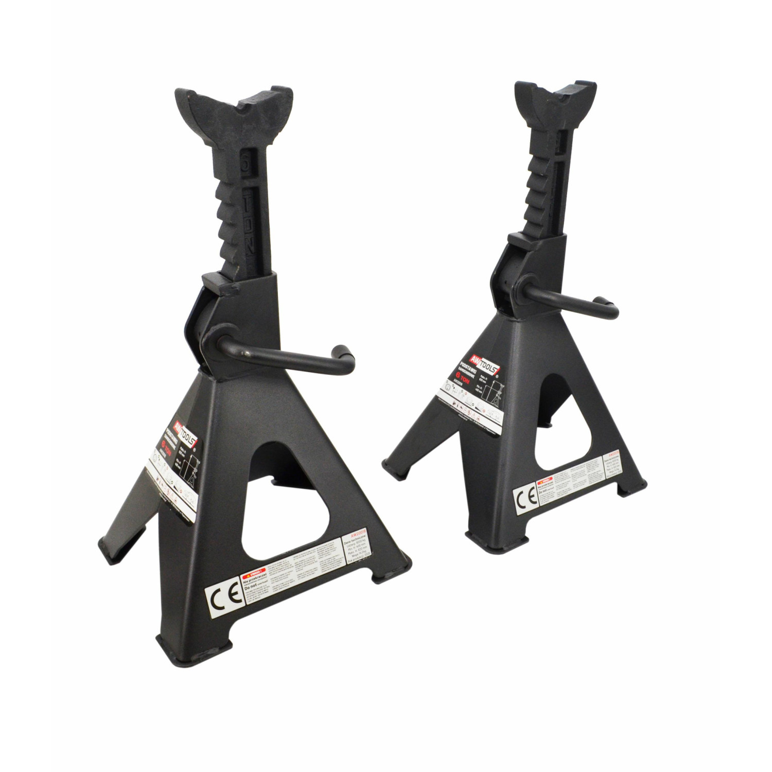 RATCHET AXLE JACK STAND 2pcs 6T 400-620mm
