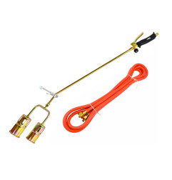 DOUBLE-HEAD LONG-ARM GAS TORCH BURNER 60mm