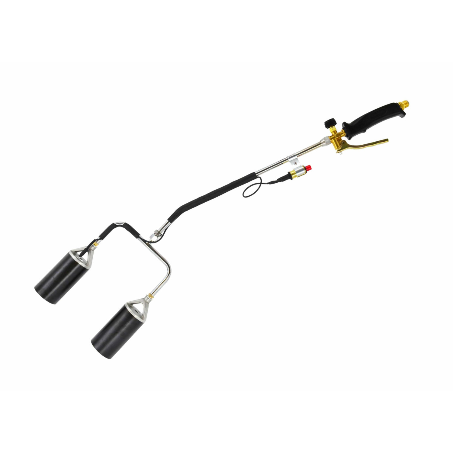 PIEZO DOUBLE-HEAD LONG-ARM GAS TORCH BURNER 60mm
