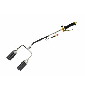PIEZO DOUBLE-HEAD LONG-ARM GAS TORCH BURNER 60mm