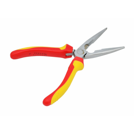 VDE-INSULATED LONG NOSE PLIERS 180mm
