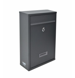 ANTHRACITE METAL MAILBOX 32/ 215x320x85mm