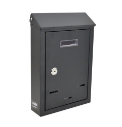 WALL-MOUNT SLANTED METAL MAILBOX 02 / 300x200x65mm