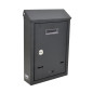WALL-MOUNT SLANTED METAL MAILBOX 02 / 300x200x65mm