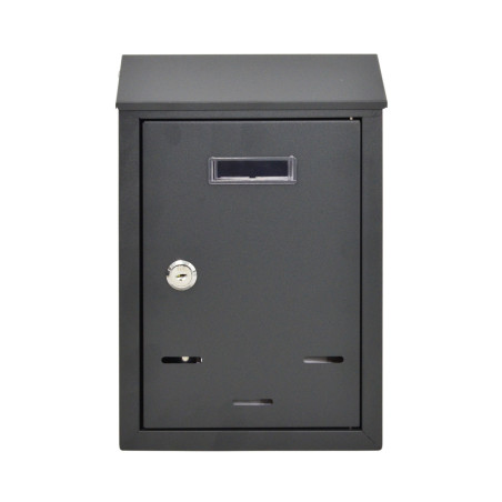 WALL-MOUNT SLANTED METAL MAILBOX 02 / 300x200x65mm