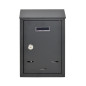WALL-MOUNT SLANTED METAL MAILBOX 02 / 300x200x65mm