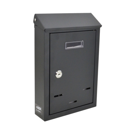 WALL-MOUNT SLANTED METAL MAILBOX 06 / 300x230x85mm