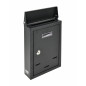 WALL-MOUNT SLANTED METAL MAILBOX 06 / 300x230x85mm