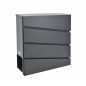 ANTHRACITE METAL MODERN MAILBOX 41/ 370x370x105mm