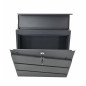 ANTHRACITE METAL MODERN MAILBOX 41/ 370x370x105mm