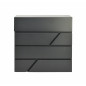 BLACK METAL MODERN MAILBOX 43/ 370x370x105mm
