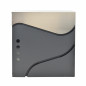 ANTHRACITE/ SILVER METAL MODERN MAILBOX 53/ 370x370x105mm