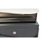 ANTHRACITE/ SILVER METAL MODERN MAILBOX 53/ 370x370x105mm
