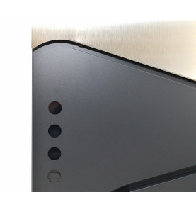 ANTHRACITE/ SILVER METAL MODERN MAILBOX 53/ 370x370x105mm
