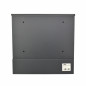 ANTHRACITE/ SILVER METAL MODERN MAILBOX 53/ 370x370x105mm