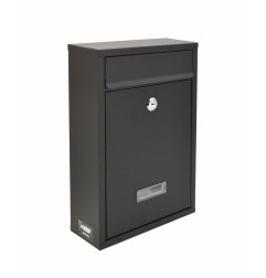 BLACK METAL MAILBOX 31/ 215x320x85mm