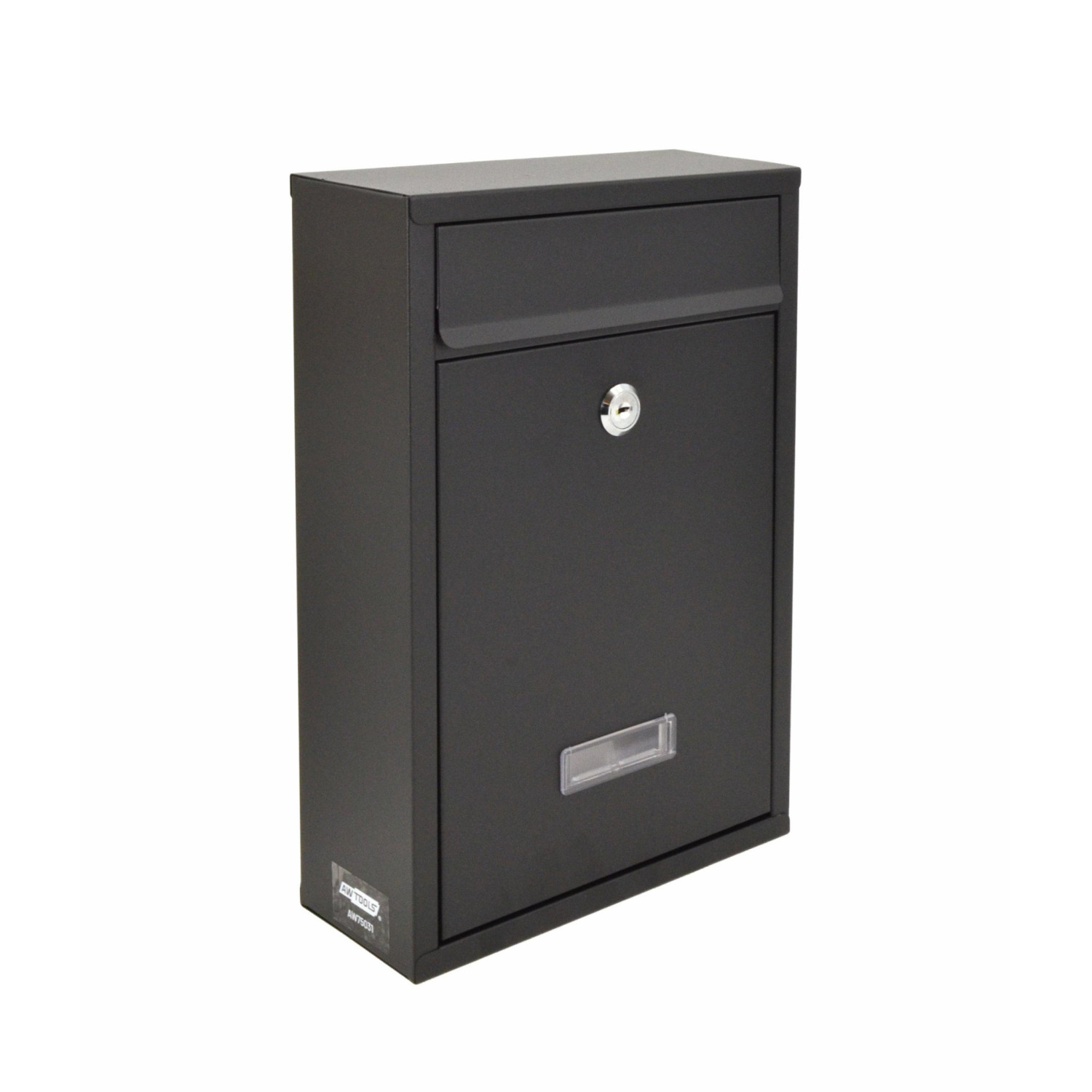 BLACK METAL MAILBOX 31/ 215x320x85mm