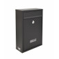 BLACK METAL MAILBOX 31/ 215x320x85mm