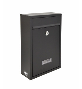 BLACK METAL MAILBOX 31/ 215x320x85mm