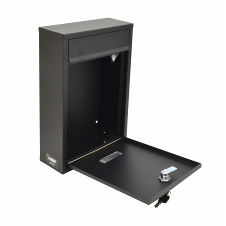 BLACK METAL MAILBOX 31/ 215x320x85mm