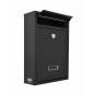BLACK METAL MAILBOX 31/ 215x320x85mm