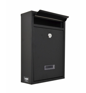 BLACK METAL MAILBOX 31/ 215x320x85mm