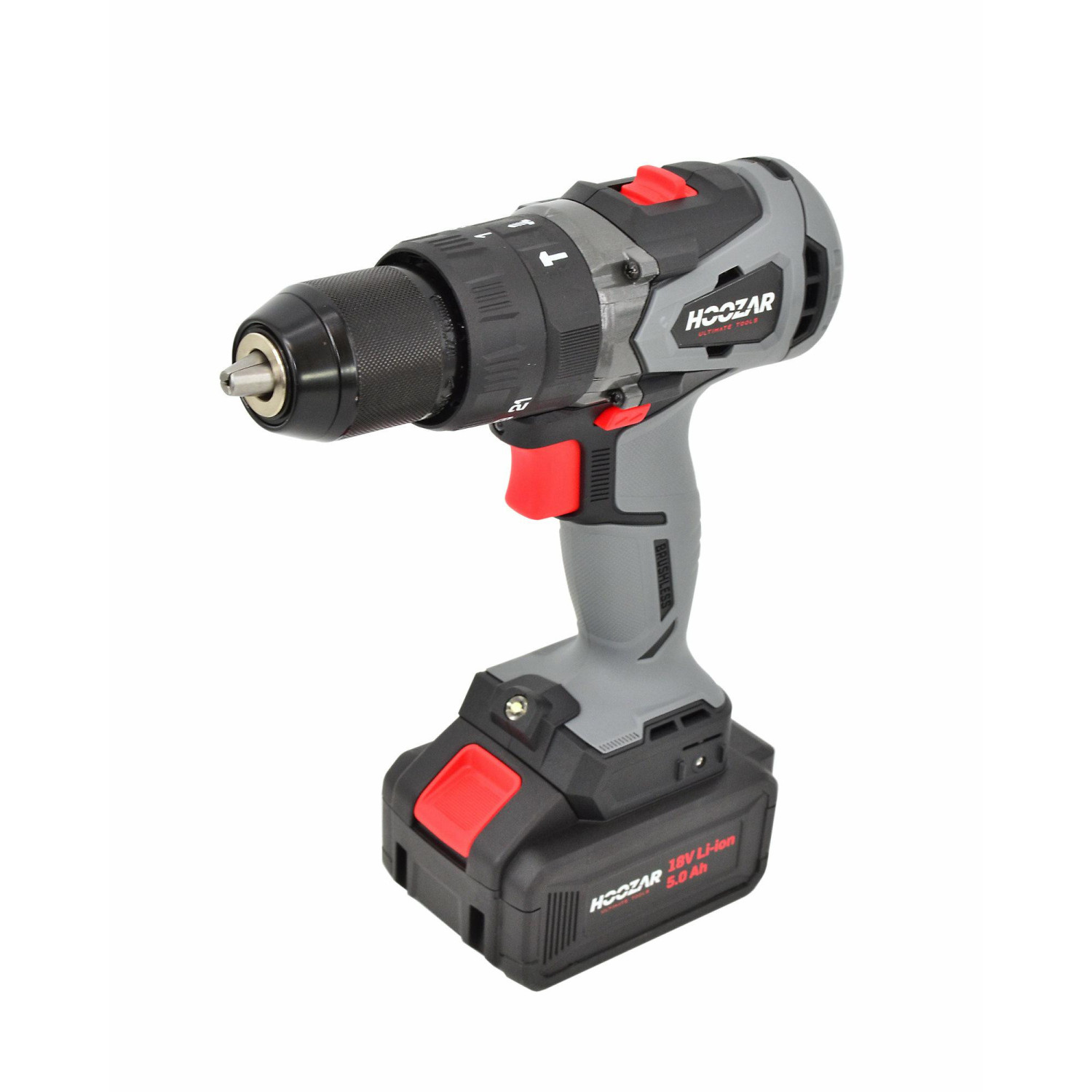 HOOZAR BRUSHLESS CORDLESS IMPACT DRILL DRIVER 18V 1x5.0Ah 80Nm CDH80BL-T1