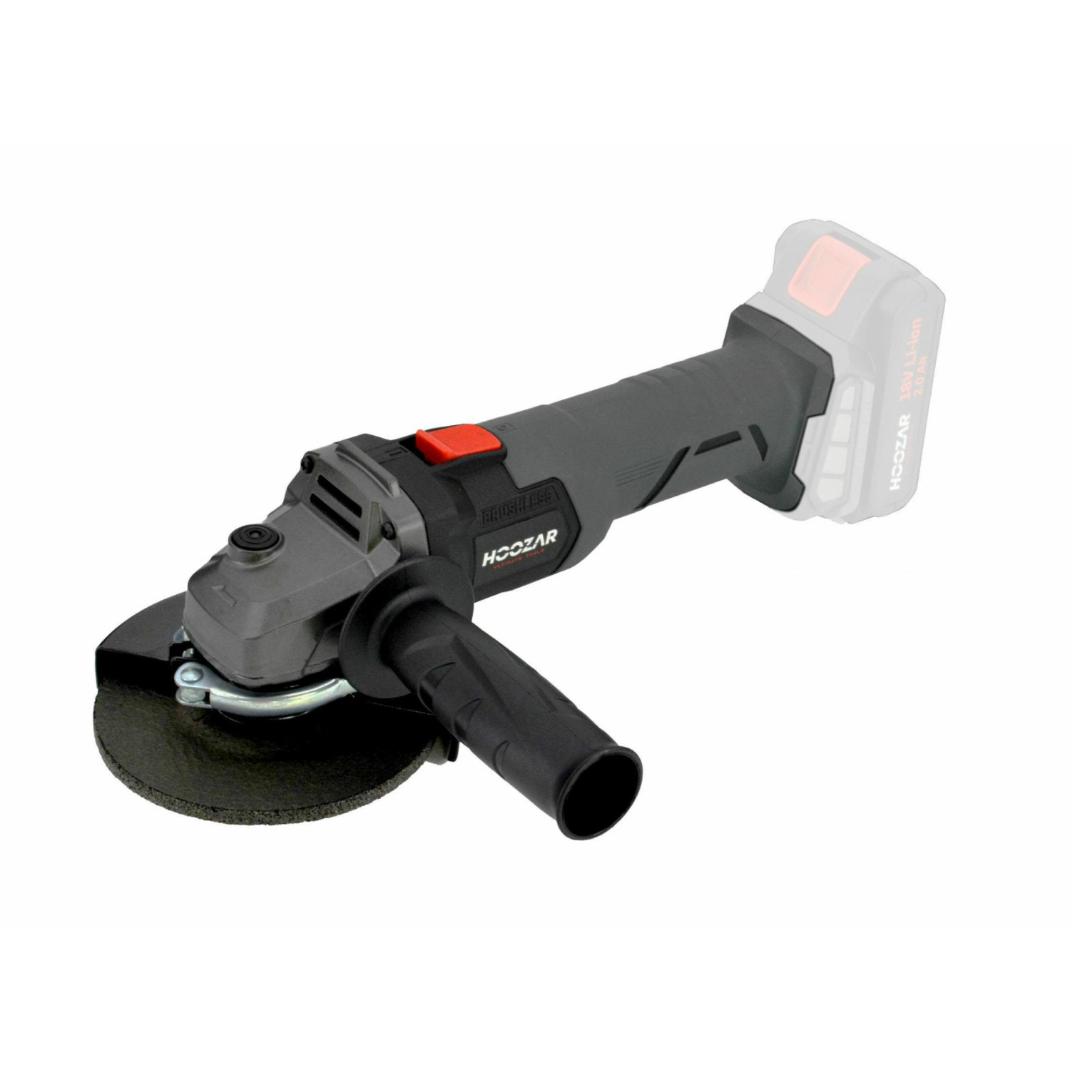 HOOZAR BRUSHLESS CORDLESS ANGLE GRINDER 125mm 18V BODY AG25BL-0