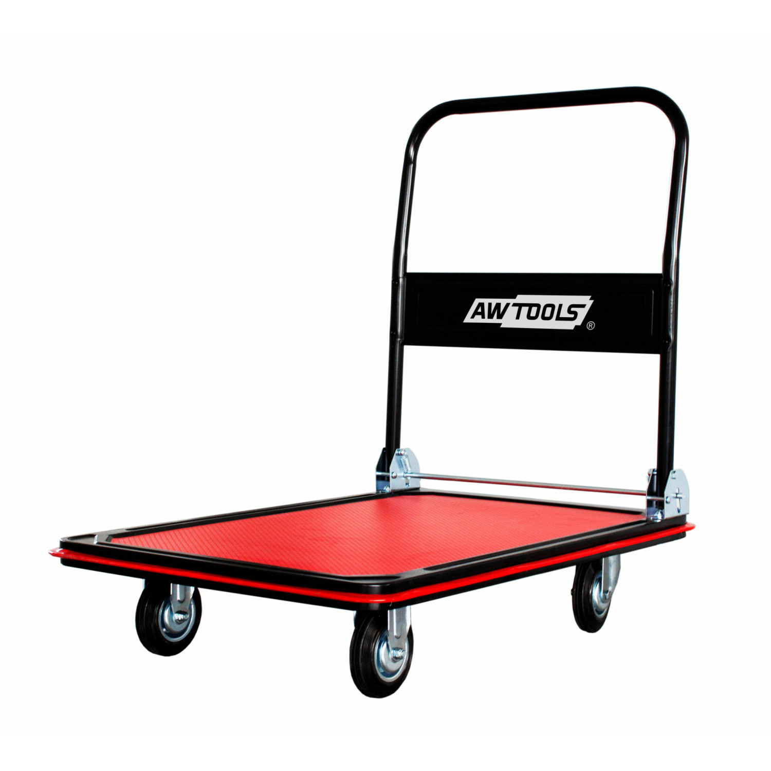 WAREHOUSE PLATFORM TROLLEY w/ FOLDING HANDLE 300kg 60x90cm WAREHOUSE PLATFORM TROLLEY w/ FOLDING HANDLE 300kg 60x90cm